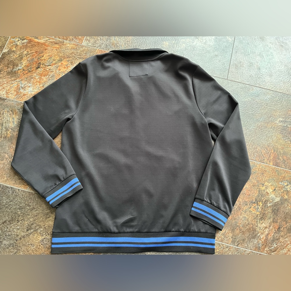 Men’s Strellson black with  blue full zip track performance jacket. Size XL - Picture 5 of 16